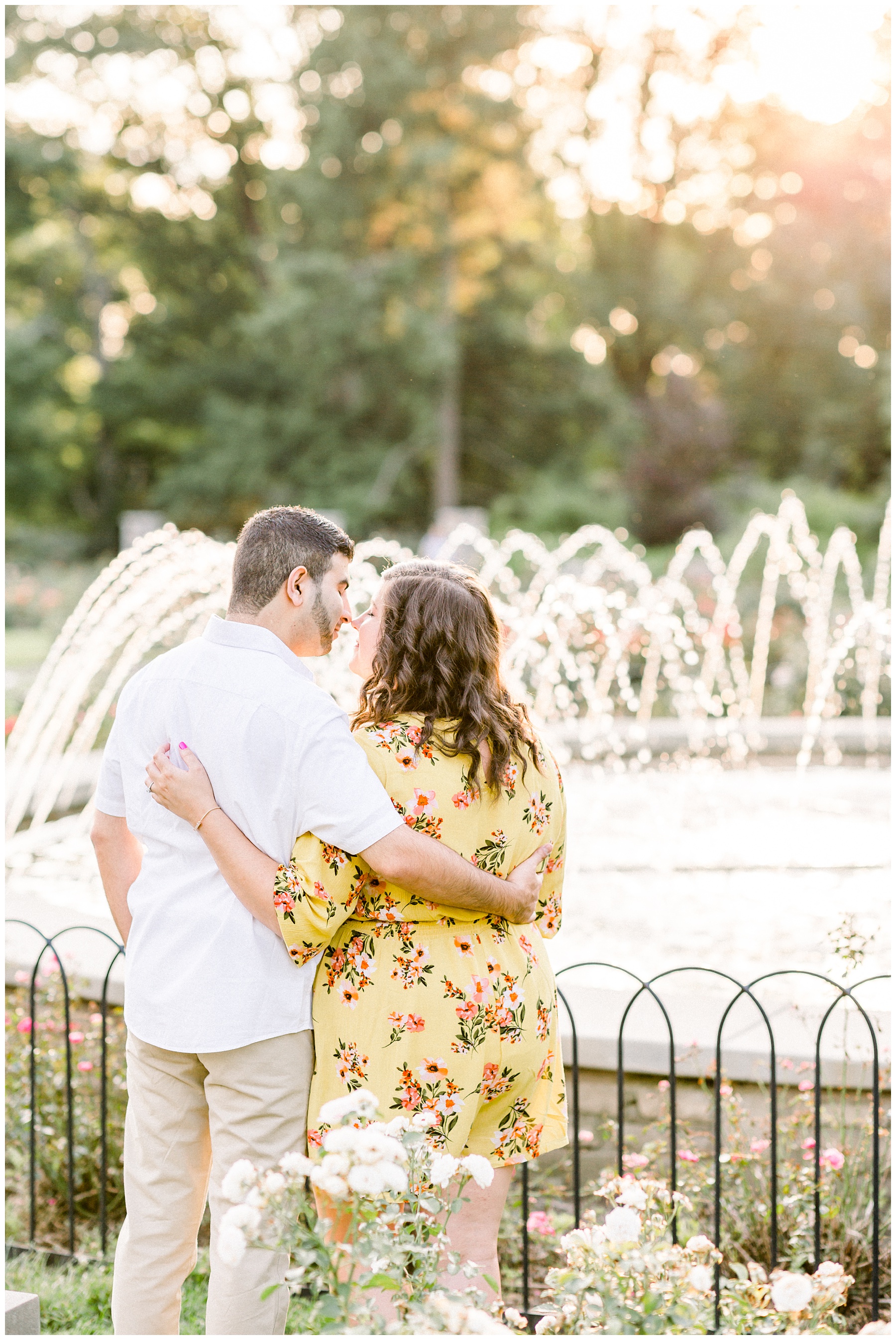 Whetstone Park of Roses Engagement session in Columbus OH Raleigh Wedding Photographer