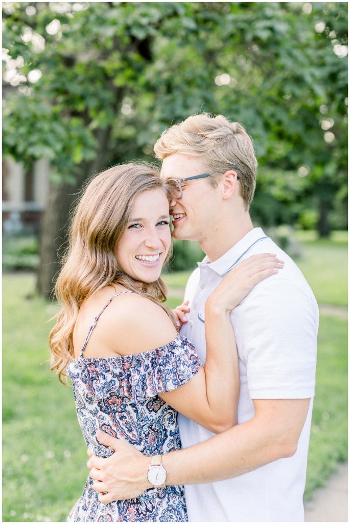 Scioto Mile & Short North Engagement photos in Downtown Columbus