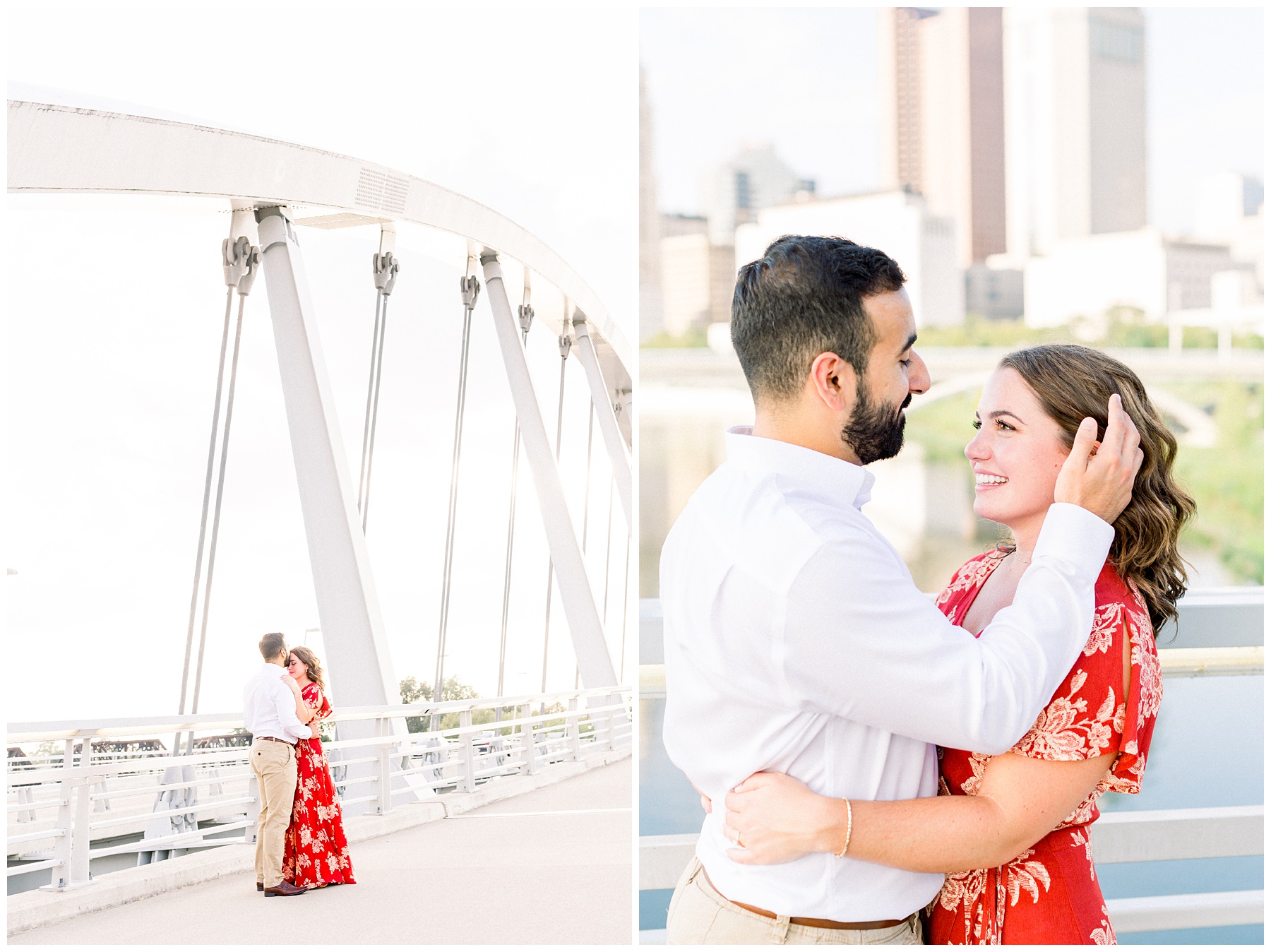 Scioto Mile Engagement Session. Columbus Engagement session. Amanda Eloise Photography. North Carolina Photographer. Raleigh Wedding Photographer