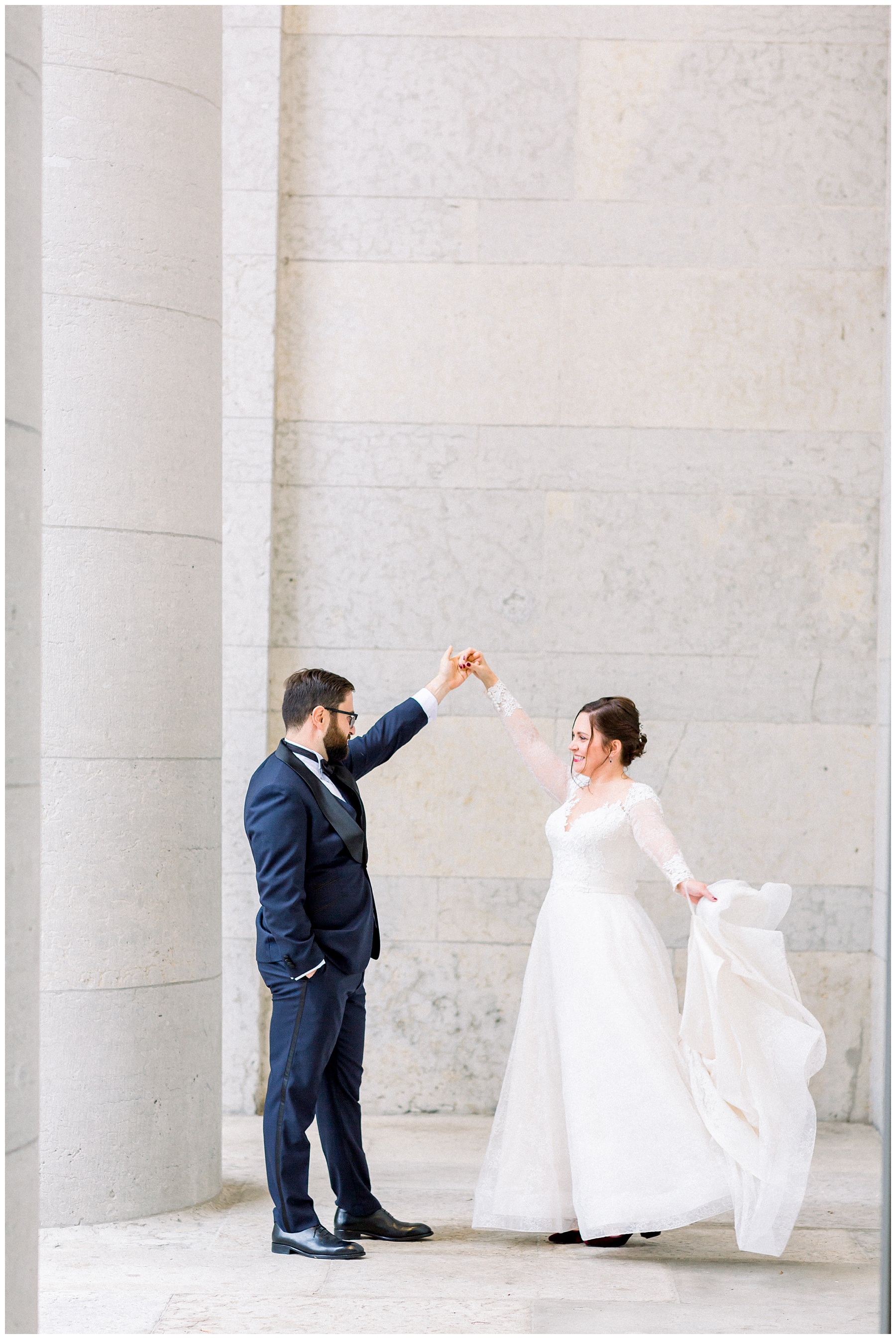 Halloween Wedding at the Boat House at Confluence Park in Columbus Ohio. Ohio Statehouse Bride and Groom Portraits