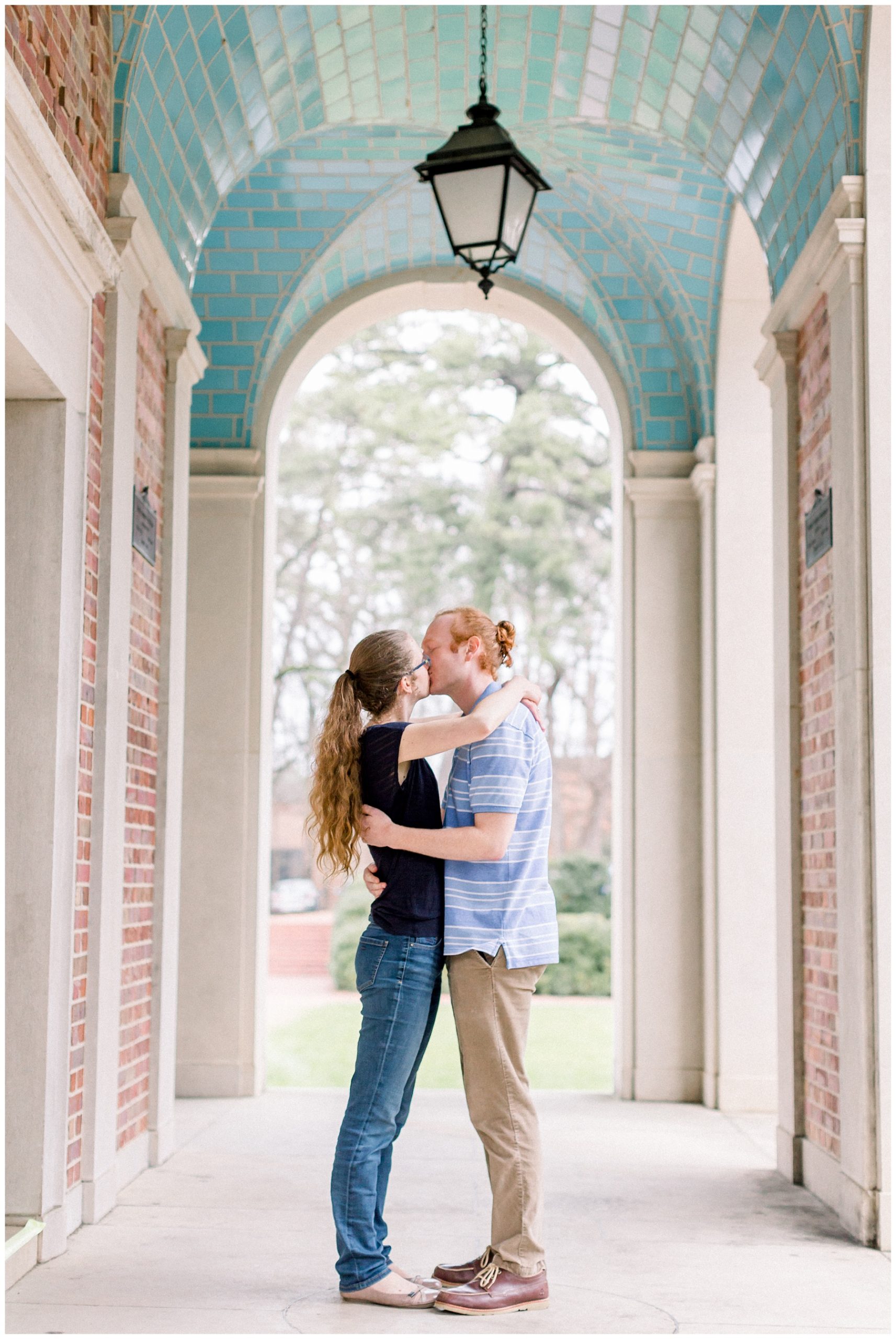Spring Engagement Session at UNC Chapel Hill Bell Tower. North Carolina Wedding Photographer.