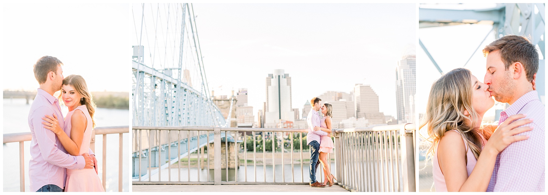 Smale Riverfront Park Engagement Session in downtown Cincinnati OH