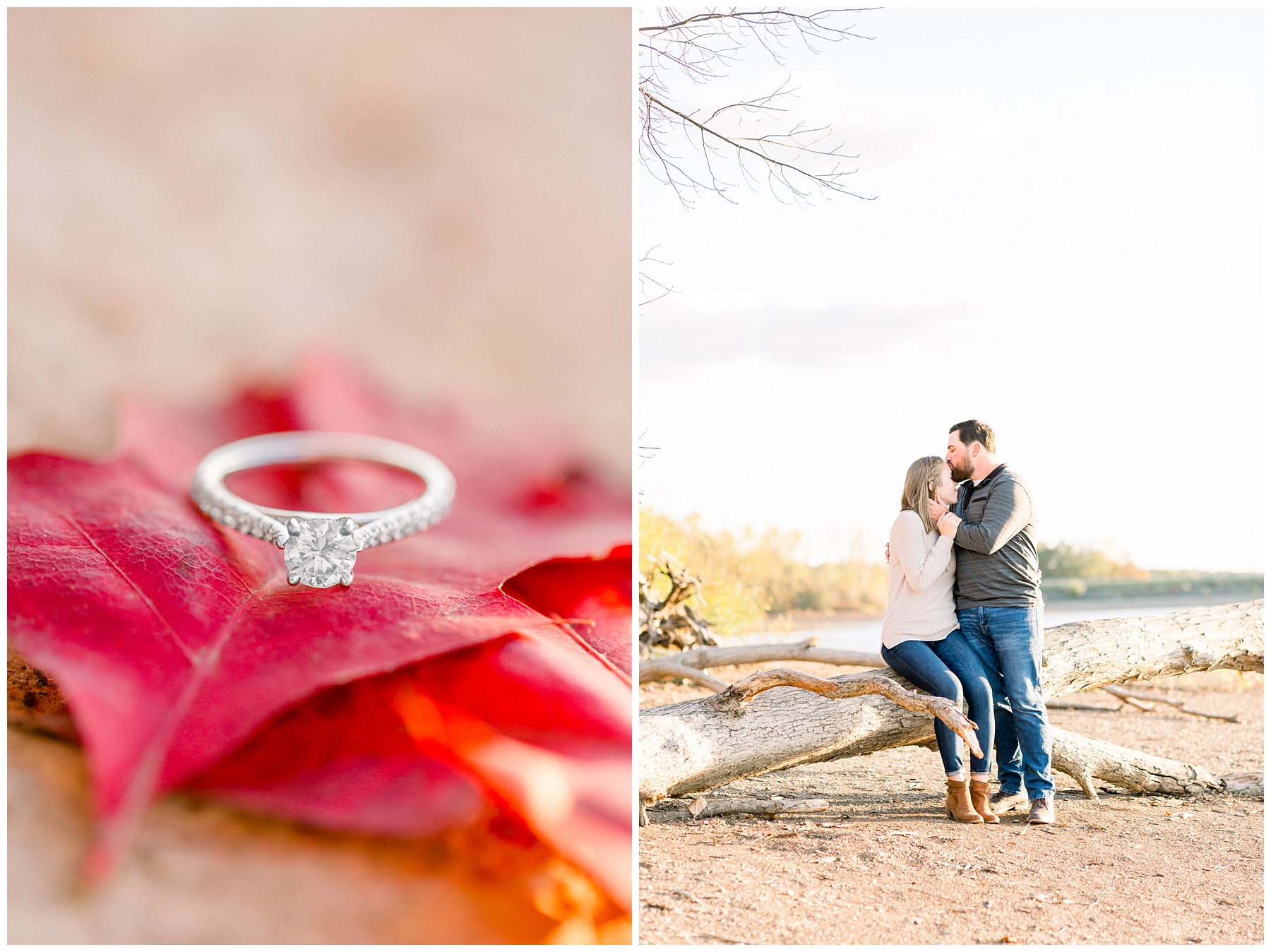 Hoover Reservoir Park fall Engagement Session in Columbus Ohio
