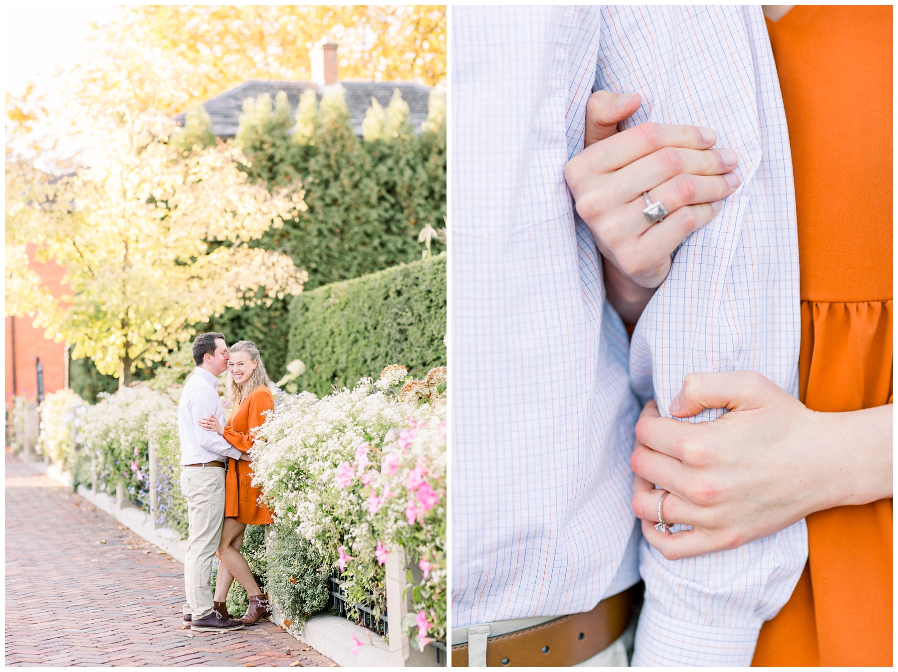 German Village and OSU Mirror Lake Fall Engagement Session