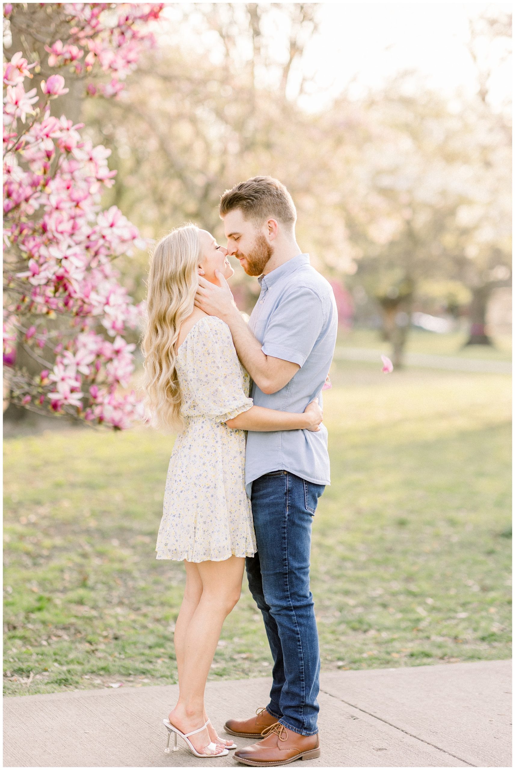 Spring Engagement at Goodale Park in Columbus OH