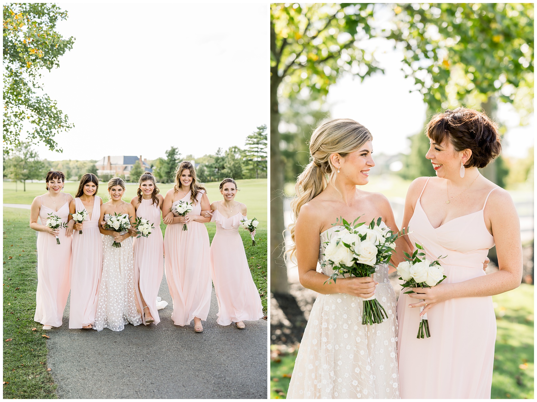 Pink and Black wedding at New Albany Country Club in Columbus Ohio. Amanda Eloise Photography